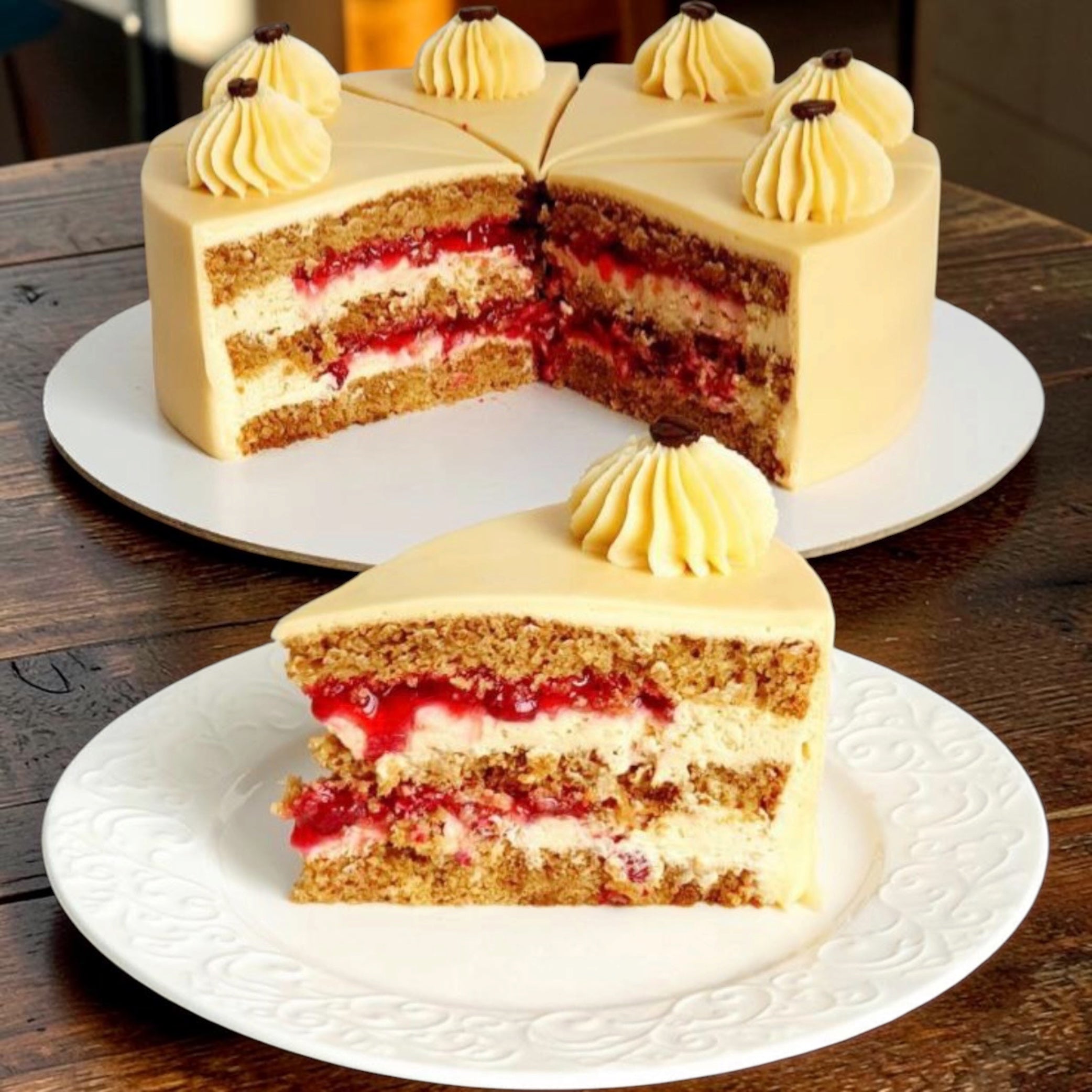 Zola — Coffee & Cranberry Cake
